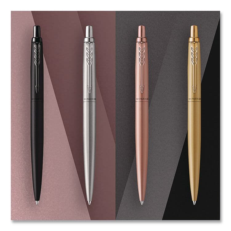 SANFORD Jotter XL Ballpoint Pen, Monochrome Collection, Retractable, Medium, Blue Ink, Matte Black Barrel (PAR2122753) thumbnail 3