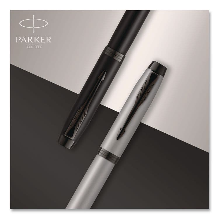 SANFORD IM Rollerball Pen, Monochrome Collection, Stick, Fine, Black Ink, Matte Black/PVD Barrel (PAR2127743) thumbnail 4