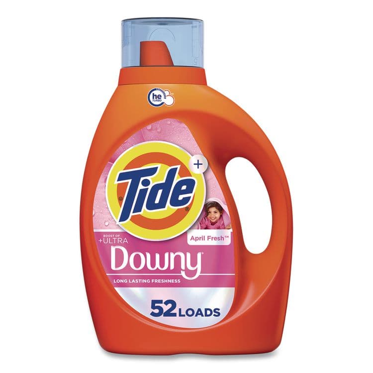 PROCTER & GAMBLE Plus Boost of Ultra Downy Laundry Detergent, HE Compatible, April Fresh Scent, 73 oz Bottle (PGC17523)
