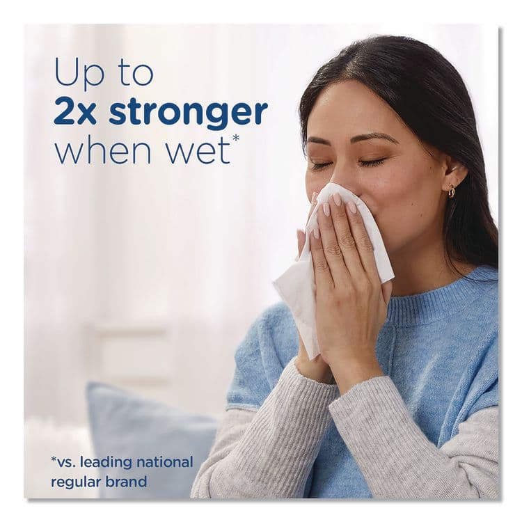 PROCTER & GAMBLE Ultra Soft Facial Tissue, 2-Ply, White, 72 Sheets/Box, 8 Boxes/Pack (PGC61971) thumbnail 3