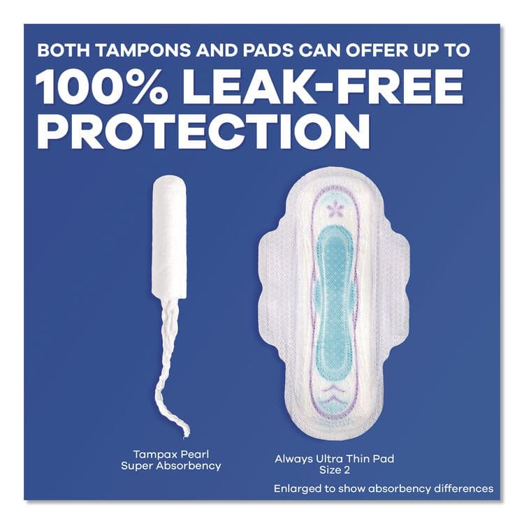 PROCTER & GAMBLE Pearl Tampons, Regular Absorbency, 50/Pack (PGC71135) thumbnail 4