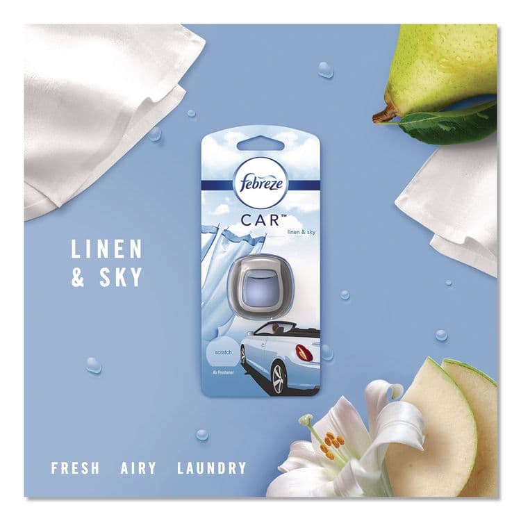 PROCTER & GAMBLE CAR Air Freshener, Linen and Sky, 2 mL, 2/Pack (PGC811131) thumbnail 3