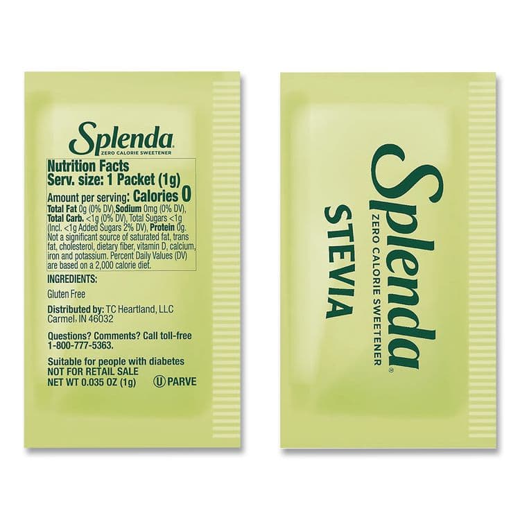 MCNEIL - DIV OF JOHNSON&JOHNSON Stevia Sweetener Pack, 0.04 oz, 1,000/Carton (SNHHFP00615) thumbnail 3