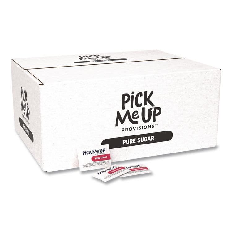 PICK ME UP PROVISIONS Pure Sugar Packets, 0.1 oz, 2,000/Box (PIEPM62431)