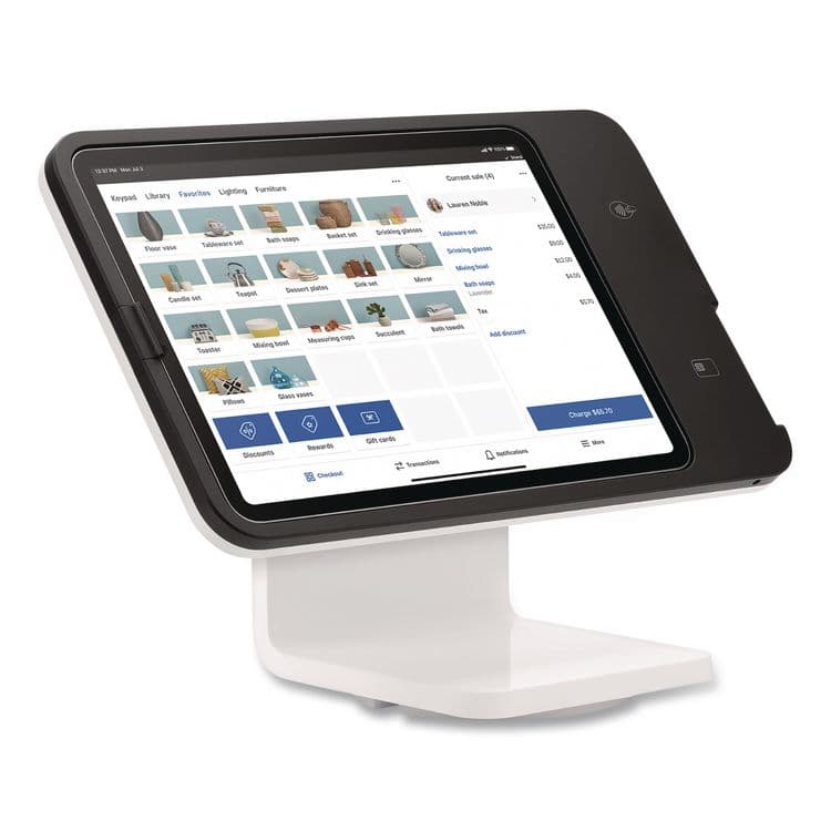 SQUARE . 2nd Generation POS Stand, 7.75 x 12.6 x 9.5, White (SQAASKU0837)