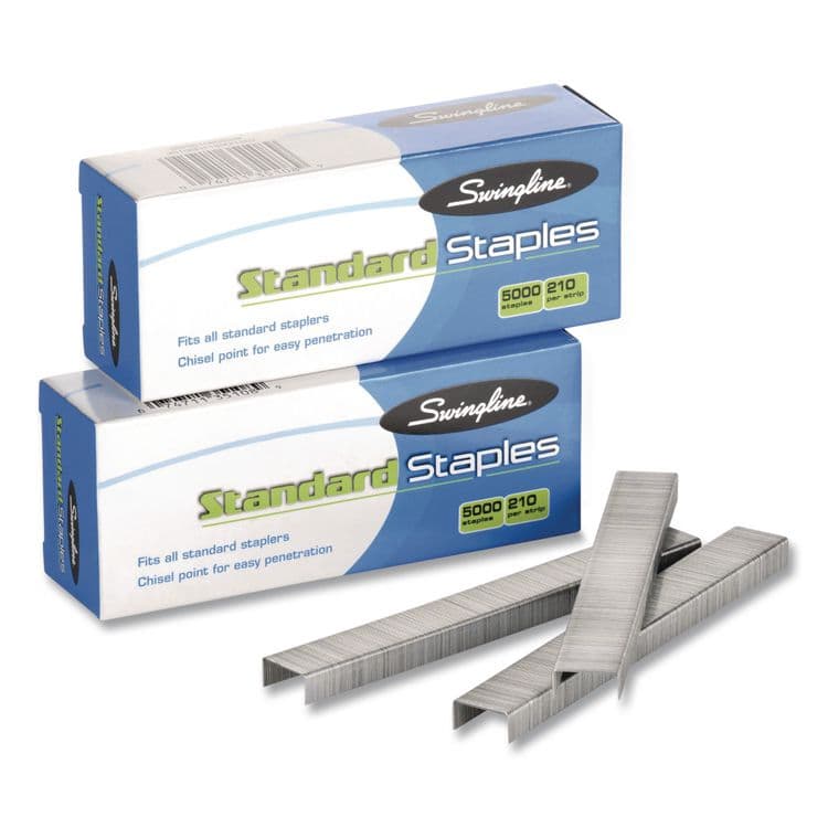 ACCO BRANDS, . Standard Staples, 0.25" Leg, Steel, 5,000/Box, 100 Boxes/Carton (SWI35108CT)