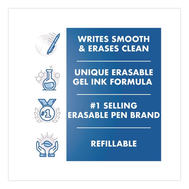 PILOT CORP. OF AMERICA FriXion Ball Clicker Erasable Gel Pen, Retractable, Fine 0.7 mm, Assorted Ink and Barrel Colors, 7/Pack (PIL31472) thumbnail 3