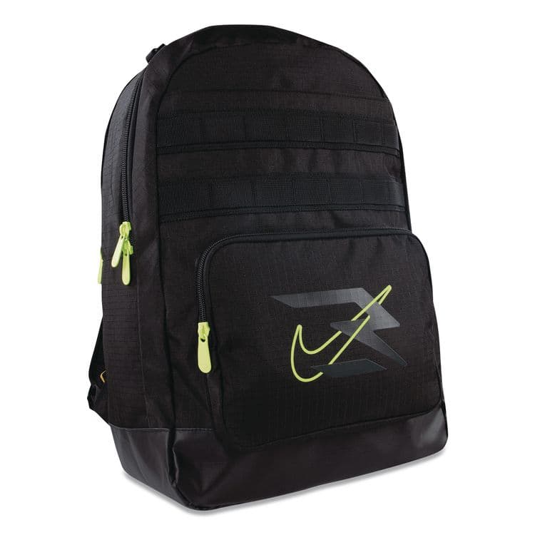 3BRAND Russell Wilson Nike Pro Laptop Backpack, Fits Devices Up to 17", 13 x 7 x 19, Black/Green (THB9AT047023) thumbnail 2