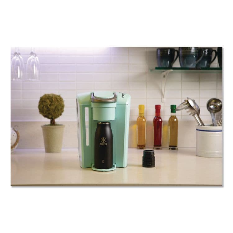 TAKEYA USA CORPORATION Traveler Stainless Steel Vacuum Insulated Travel Mug, 17 oz, Onyx (TKY51273) thumbnail 4