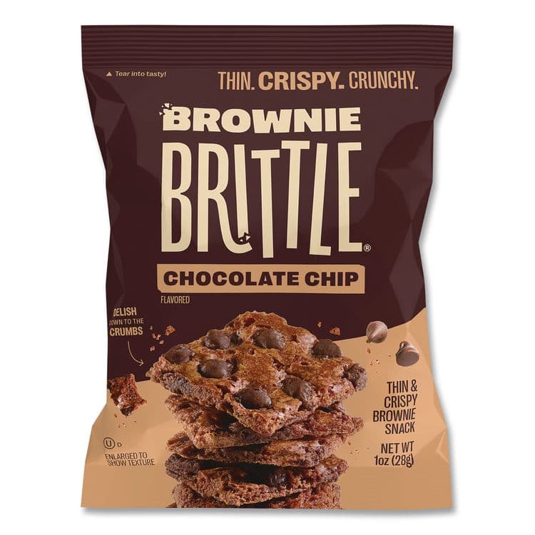 SHEILA G'S Crunchy Brownie Snack Variety Pack, Chocolate Chip and Salted Caramel, 2 oz Bag, 20/Carton (SHAKAR01416) thumbnail 2