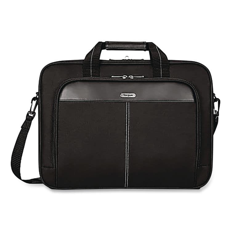TARGUS Classic Slim Laptop Briefcase, Fits Devices Up to 16", 16.75 x 3.25 x 12.8, Black (TRGTCT027US)