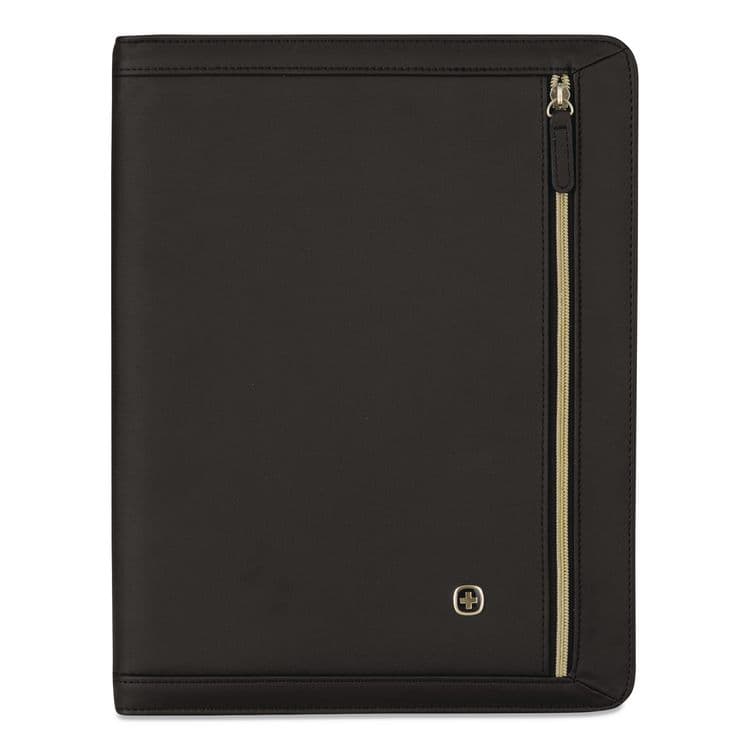 VICTORINOX SWISS ARMY . Amelie Polyester Padfolio with Zipper Closure, 8.5 x 11 Pad, 10.2 x 13, Zipper Closure, Black (WNG601676)