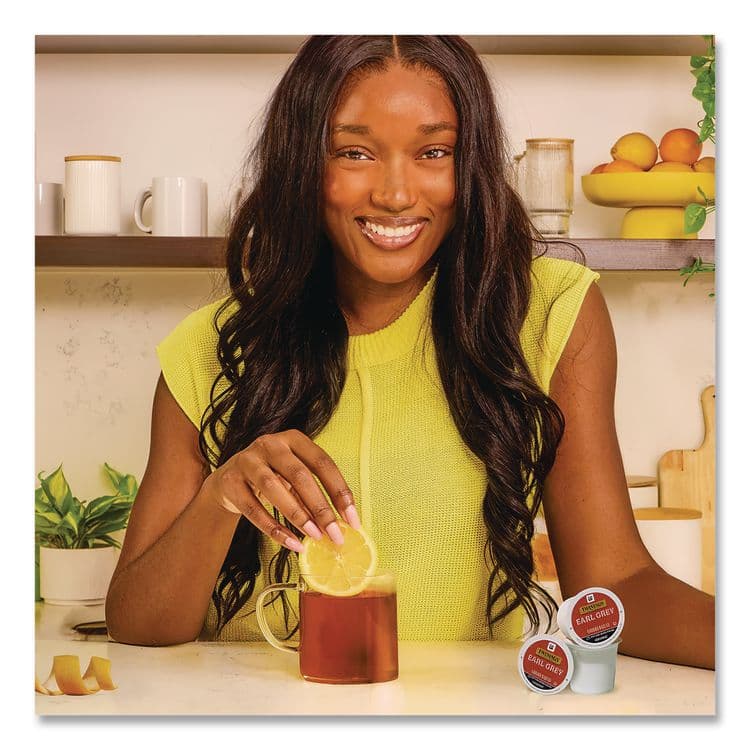 KEURIG DR PEPPER Tea K-Cups, Earl Grey, 0.11 oz K-Cups, 24/Box (TWG85783) thumbnail 3