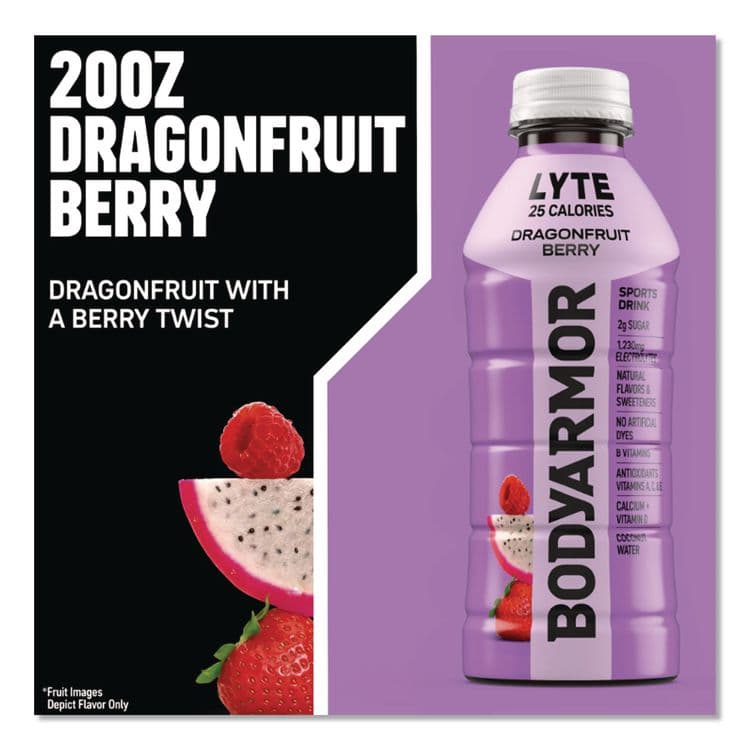 COCA-COLA LYTE Sports Drink, Dragonfruit Berry, 16 oz Bottle, 12/Pack (BDA411891) thumbnail 4