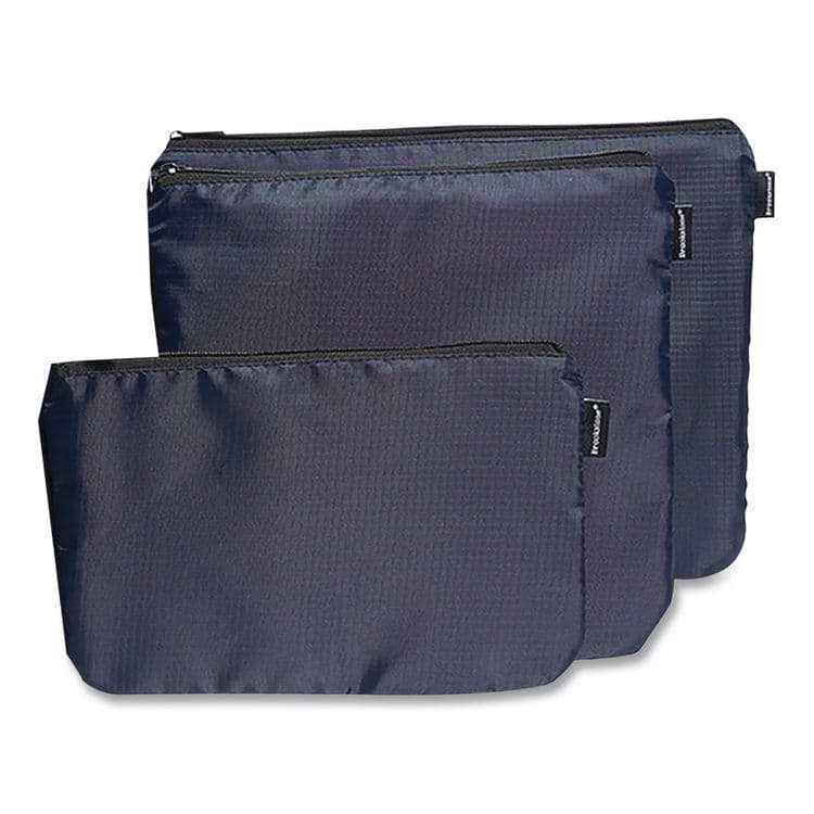 BROOKSTONE Six-Piece Travel Pouch Set, 12.2 x 1.97 x 9.65, Blue (BKTBNPC0001) thumbnail 3