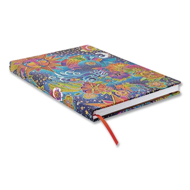 CHRONICLE BOOKS Paperblanks Hardcover Journal, Laurel Burch Celestial Magic Artwork, Medium/College Rule, Multicolor Cover, (72) 9 x 7 Sheets (CHB978143979691) thumbnail 2