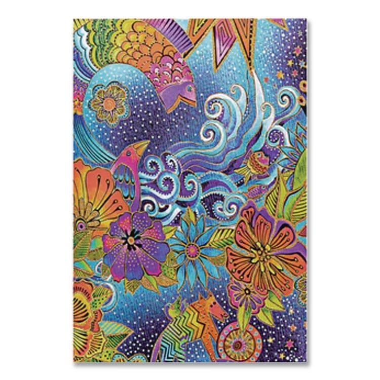 CHRONICLE BOOKS Paperblanks Hardcover Journal, Laurel Burch Celestial Magic Artwork, Medium/College Rule, Multicolor Cover, (72) 9 x 7 Sheets (CHB978143979691) thumbnail 4
