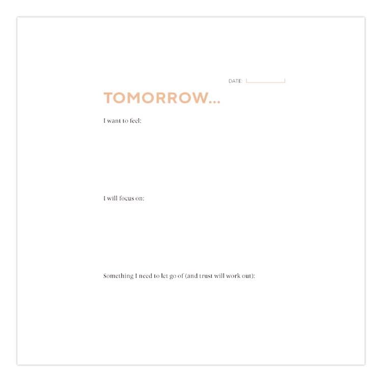 CHRONICLE BOOKS Guided Journal: Calm the Chaos - A Daily Practice for a More Peaceful Life, White/Gold Cover, (72) 7 x 5 Sheets (CHB978145216995) thumbnail 4