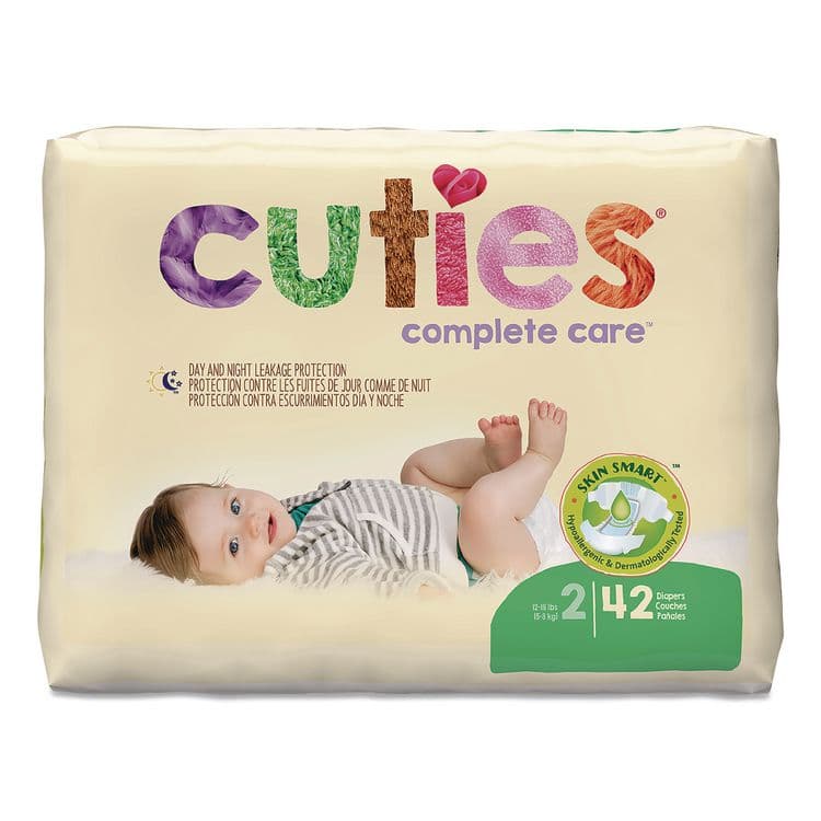 FIRST QUALITY PRODUCTS Complete Care Diapers, Size 2, 12 lbs to 18 lbs, 168/Carton (CTJCR2001)