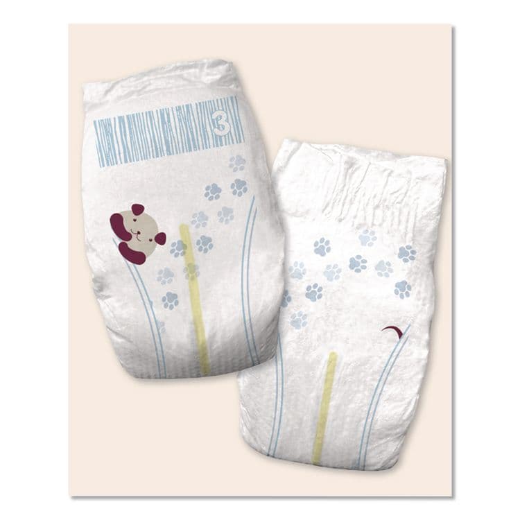 FIRST QUALITY PRODUCTS Premium Jumbo Diapers, Size 3, 16 lbs to 28 lbs, 144/Carton (CTJCR3001) thumbnail 2