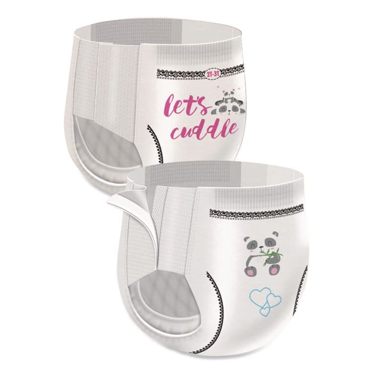 FIRST QUALITY PRODUCTS CutiePants Refastenable Training Pants for Girls, Size 2T-3T, Up to 34 lbs, 104/Carton (CTJCR7008) thumbnail 2