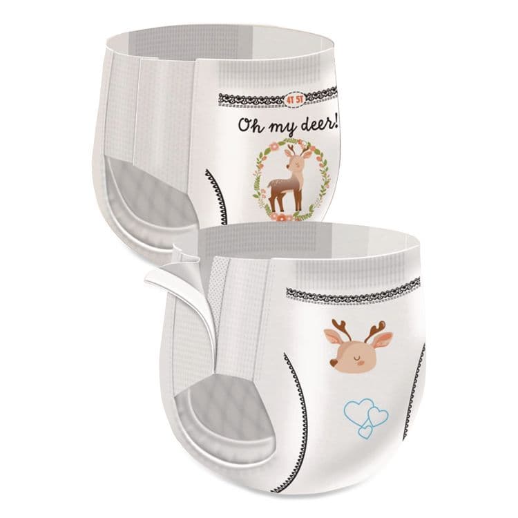 FIRST QUALITY PRODUCTS CutiePants Refastenable Training Pants for Girls, Size 4T-5T, 38 lbs to 50 lbs, 76/Carton (CTJCR9008) thumbnail 2