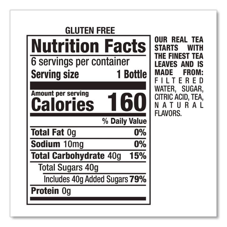 DR PEPPER SNAPPLE GROUP, . Flavored Tea, Raspberry, 16 oz Bottle, 24/Carton (DPPCAD00775) thumbnail 3