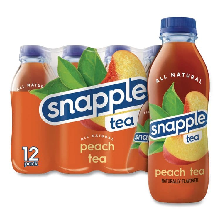 DR PEPPER SNAPPLE GROUP, . Flavored Tea, Peach, 16 oz Bottle, 24/Carton (DPPCAD00783) thumbnail 2