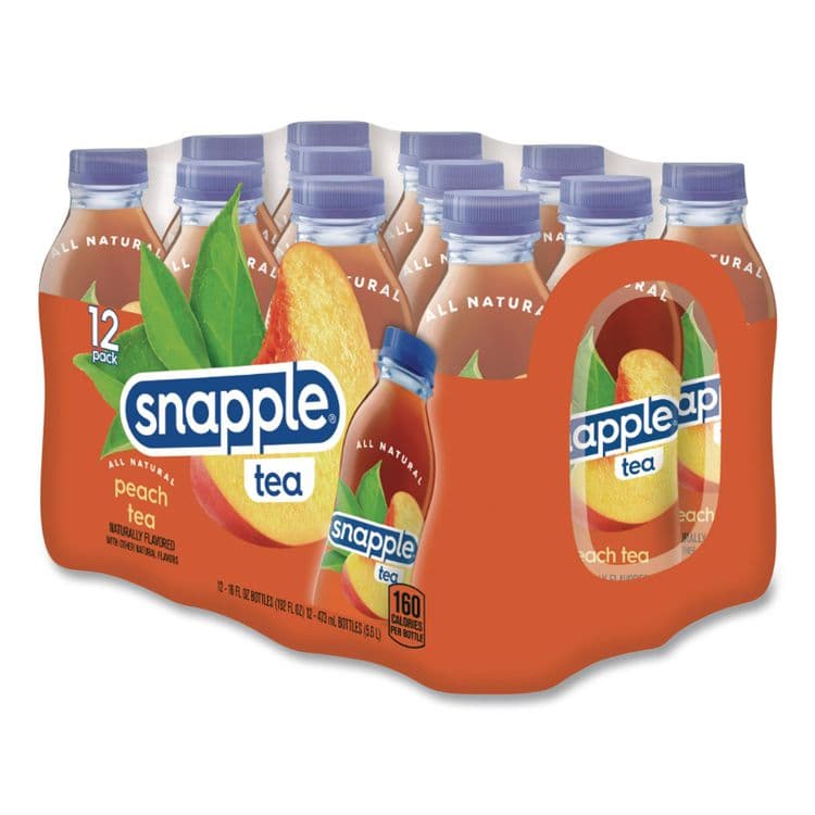 DR PEPPER SNAPPLE GROUP, . Flavored Tea, Peach, 16 oz Bottle, 24/Carton (DPPCAD00783) thumbnail 4