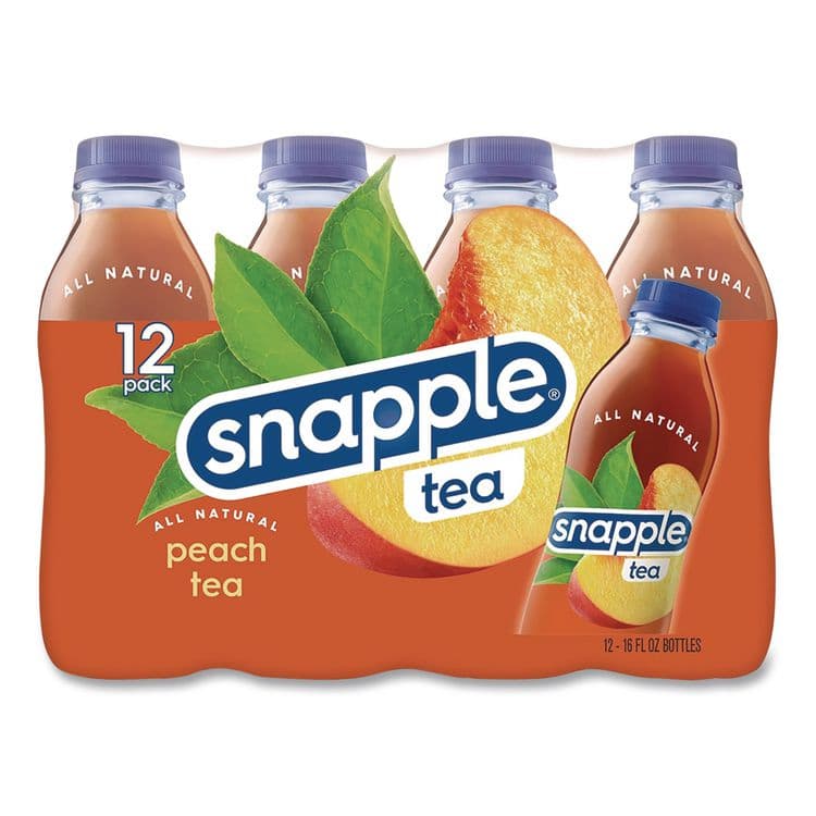 DR PEPPER SNAPPLE GROUP, . Flavored Tea, Peach, 16 oz Bottle, 24/Carton (DPPCAD00783)