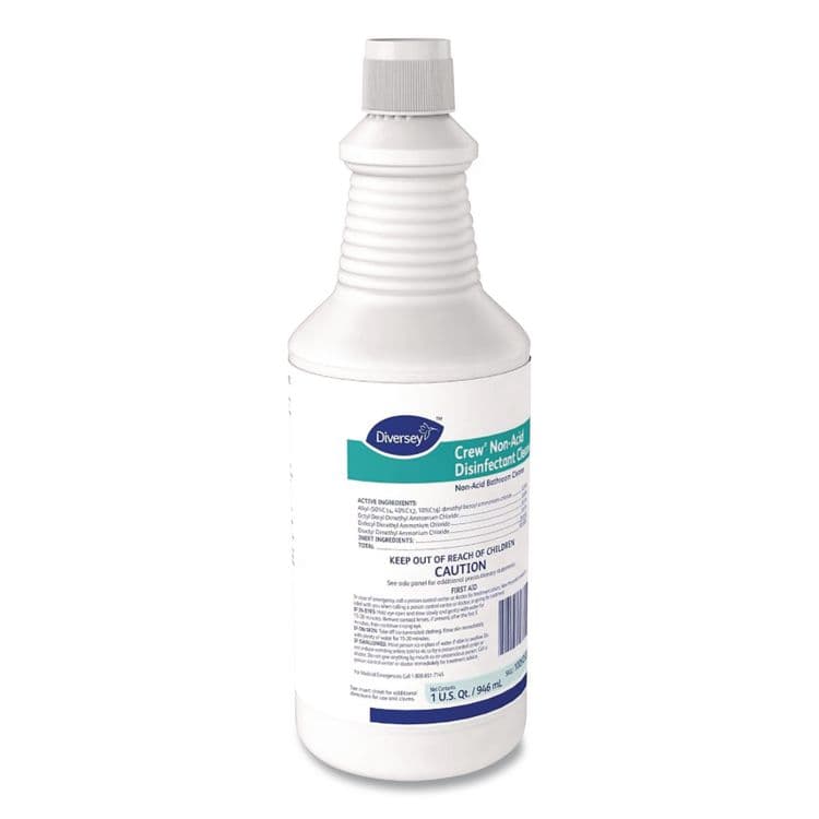 DIVERSEY Crew Restroom Floor and Surface Non-Acid Disinfectant Cleaner Empty Spray Bottle, 32 oz, Clear (DVOD03905) thumbnail 4