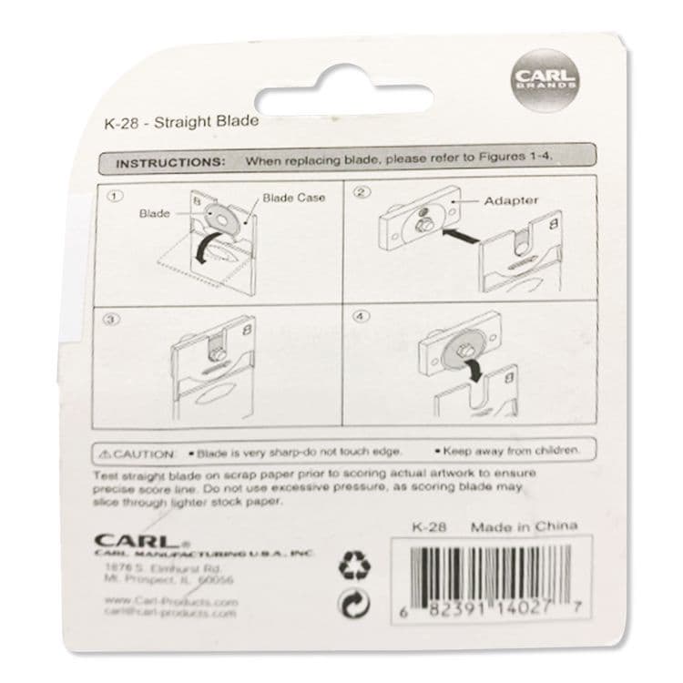 CARL MFG. USA . Heavy-Duty Rotary Trimmer Replacement Blade (CUIK28) thumbnail 3