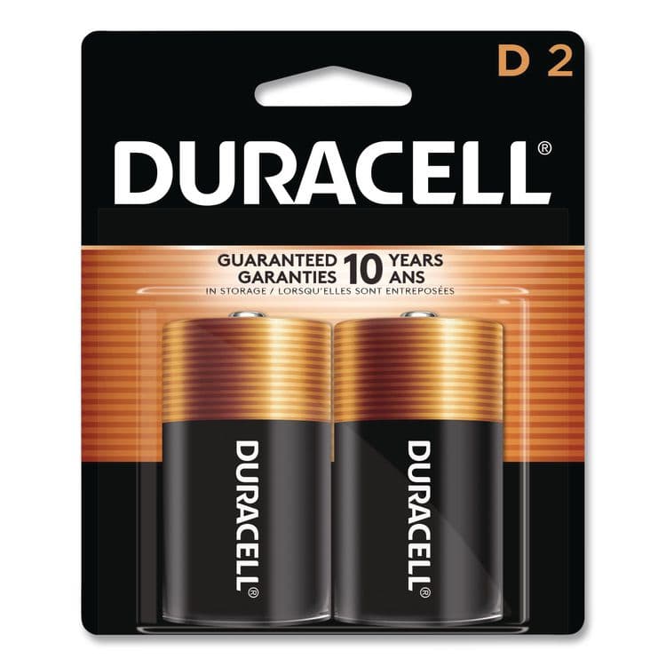 DURACELL PRODUCTS COMPANY CopperTop Alkaline D Batteries, 2/Pack (DURMN1300B2Z)