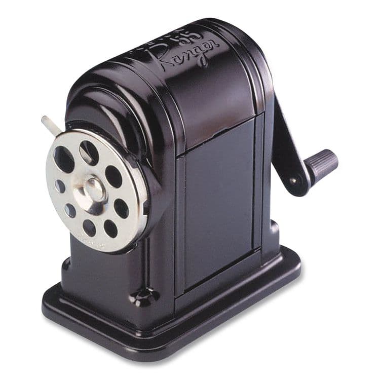 ELMER'S PRODUCTS, . Ranger 55 Classroom Manual Pencil Sharpener, Manually-Powered, 3.25 x 6 x 5.5, Black, 6/Carton (EPI1001CT)
