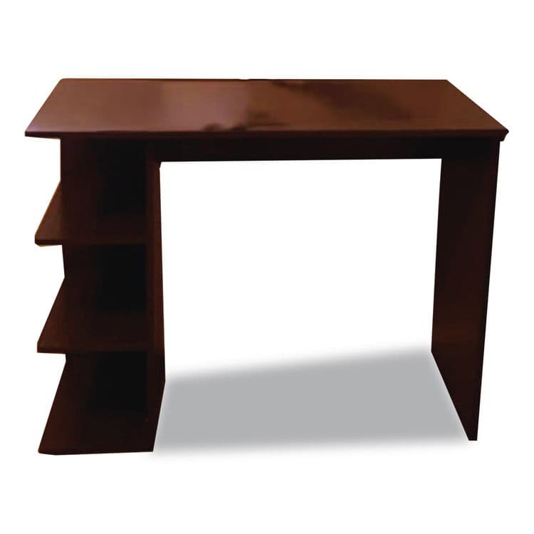 EASY 2 GO Student Desk with Bookcase, 40" x 19" x 30", Dark Wood Finish (EYGWEOF0146CC)