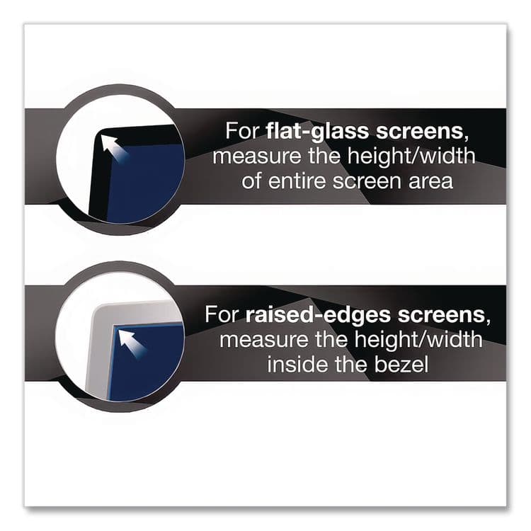 3M/COMMERCIAL TAPE DIV. Antiglare Frameless Filters for 20" Widescreen Flat Panel Monitor, 16:9 Aspect Ratio, Black (FAOPF200W9B) thumbnail 3