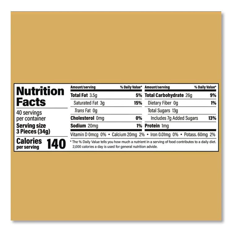 GOETZE'S CANDY COMPANY Caramel Creams Candy, 40 oz Resealable Bag (GOC40821) thumbnail 3