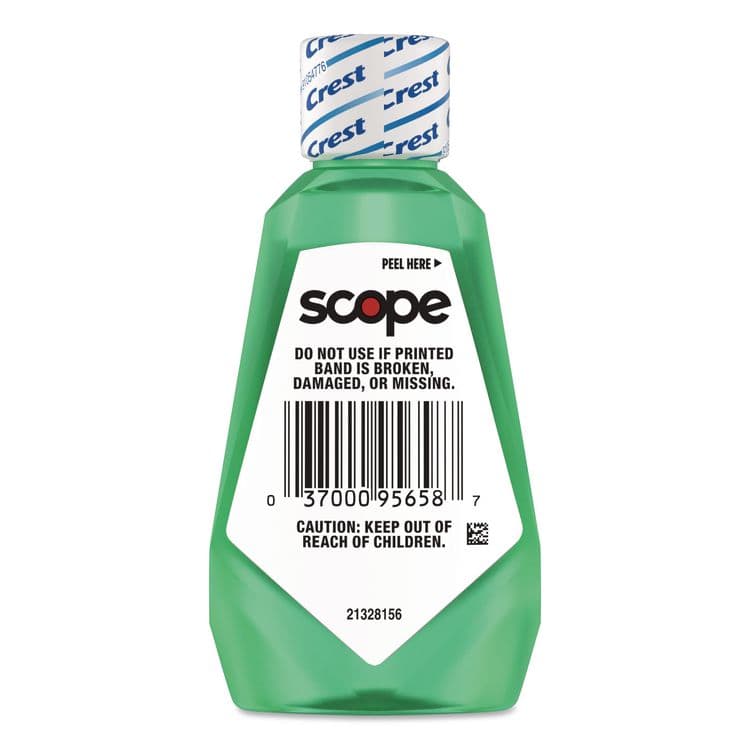 PROCTER & GAMBLE Plus Scope Classic Mouthwash, Classic Mint Flavor, 36 mL Bottle, 52/Carton (PGC95658) thumbnail 2