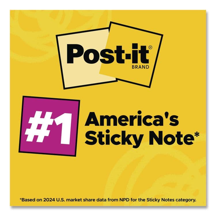 3M/COMMERCIAL TAPE DIV. Original Pads in Beachside Cafe Collection Colors, Value Pack, 1.38" x 1.88", 100 Sheets/Pad, 24 Pads/Pack (MMM65324APVAD) thumbnail 4