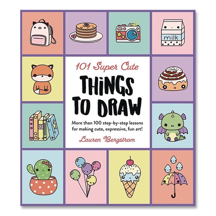 QUARTO PUBLISHING PLC 101 Super Cute Things to Draw Book, Written by Lauren Bergstrom, Paperback, All Ages, 112 Pages (HBG978076037501)
