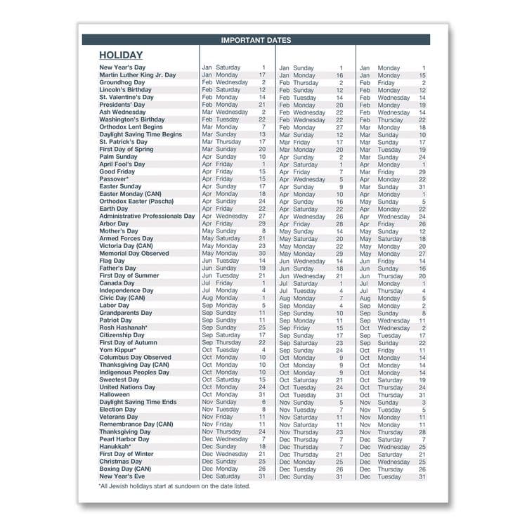 HOUSE OF DOOLITTLE Recycled Academic Monthly Appointment Planner, 11 x 8.5, Charcoal Gray Cover, 14-Month: July 2025 to Aug 2026 (HOD22650326) thumbnail 4