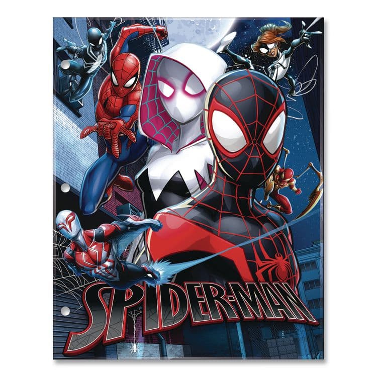 INNOVATIVE DESIGNS LLC Licensed Two-Pocket Folder, Marvel Spiderman, Side: 3-Hole Punched, Accommodates (50) 11 x 8.5 Sheets, Multicolor (IDI716173SPCSA) thumbnail 3
