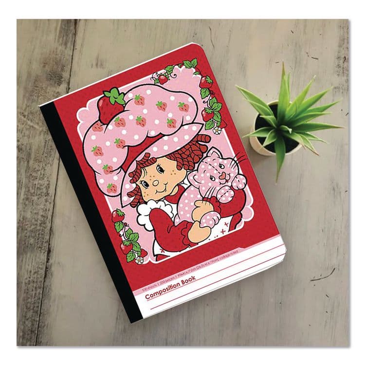 INKOLOGY Licensed Composition Book, Randomly Assorted Strawberry Shortcake Cover Designs, Medium/College Rule, (100) 9.75 x 7.5 Sheets (INK4679612PDQ) thumbnail 3