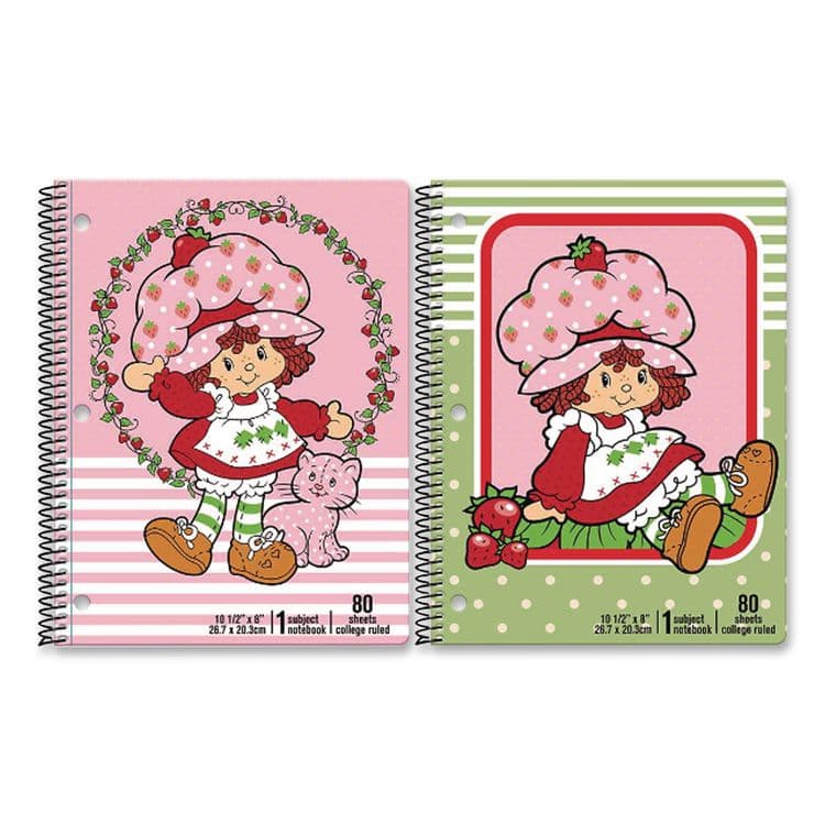 INKOLOGY Licensed Spiral Notebook, Randomly Assorted Strawberry Shortcake Cover Designs, Medium/College Rule, (80) 10.5 x 8 Sheets (INK4706912PDQ) thumbnail 2