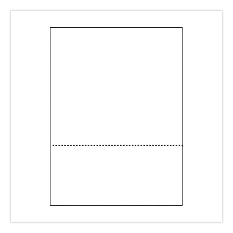 ALLIANCE Perforated Laser Cut Sheets, 92 Bright, Micro-Perforated 3.67" from Bottom, 20 lb Bond Weight, 8.5 x 11, White, 500/Ream (IPS30040) thumbnail 2