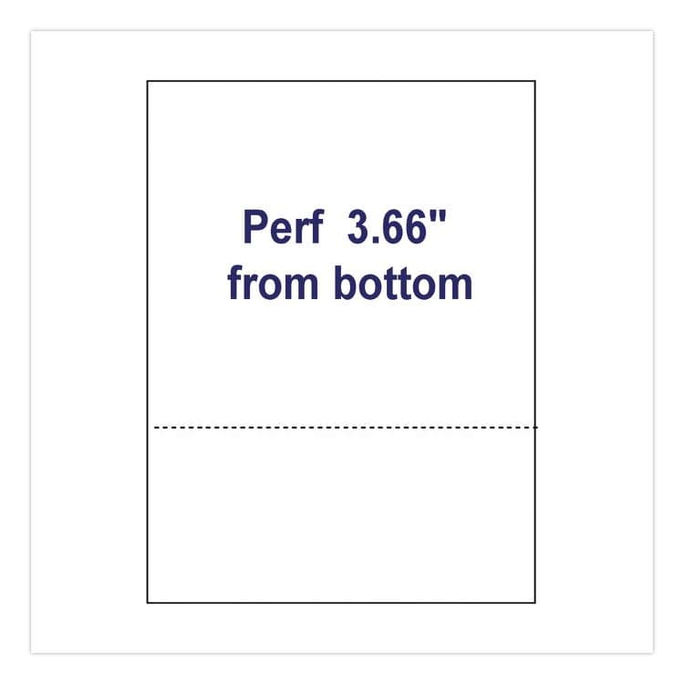 ALLIANCE Perforated Laser Cut Sheets, 92 Bright, Micro-Perforated 3.67" from Bottom, 20 lb Bond Weight, 8.5 x 11, White, 500/Ream (IPS30040) thumbnail 3
