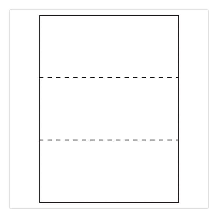 ALLIANCE Perforated Laser Cut Sheets with ColorLok, 92 Bright, Perforated Every 3.67", 20 lb Bond Weight, 8.5 x 11, White, 500/Ream (IPS30060) thumbnail 2
