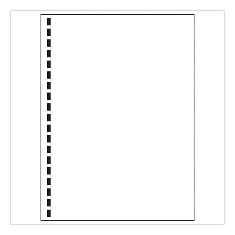 ALLIANCE Punched Laser Cut Sheets, 92 Bright, Side: 19-Hole, 20 lb Bond Weight, 8.5 x 11, White, 500 Sheets/Ream, 5 Reams/Carton (IPS30771) thumbnail 2