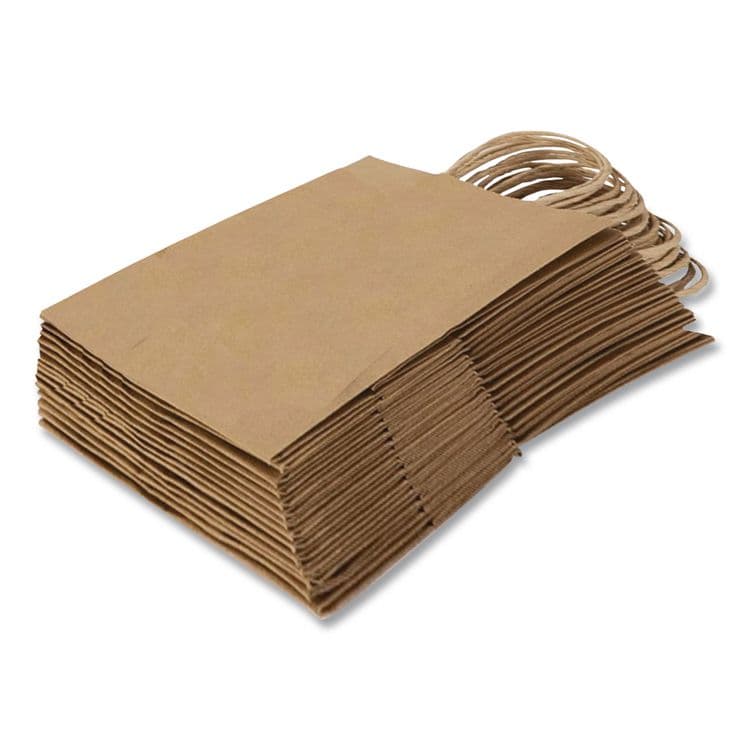 INTEGRATED BAGGING SYSTEMS Get Reddi Paper Bags, Mega Size, 70# Basis Weight, Twisted Rope Handles, 18 x 7 x 18.75, Brown, 200/Carton (IBSKRFTW18719) thumbnail 4