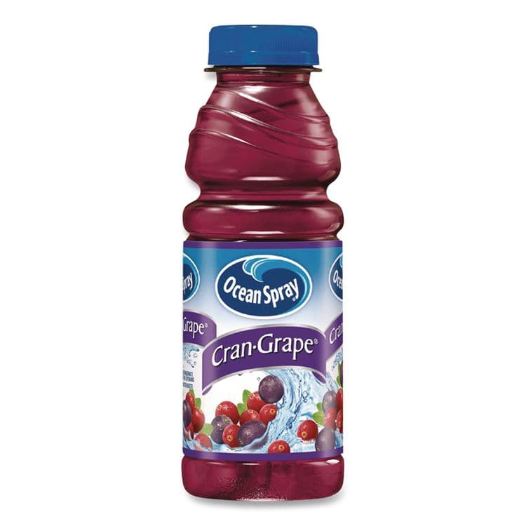 OCEAN SPRAY Cran-Grape Juice, 15.2 oz Bottle, 12/Carton (OCS24343656) thumbnail 2